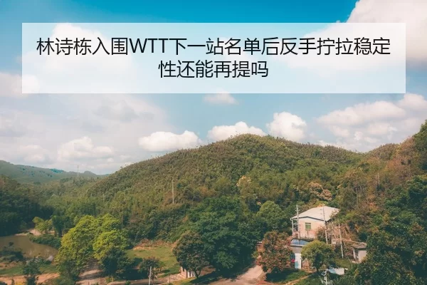林诗栋入围WTT下一站名单后反手拧拉稳定性还能再提吗